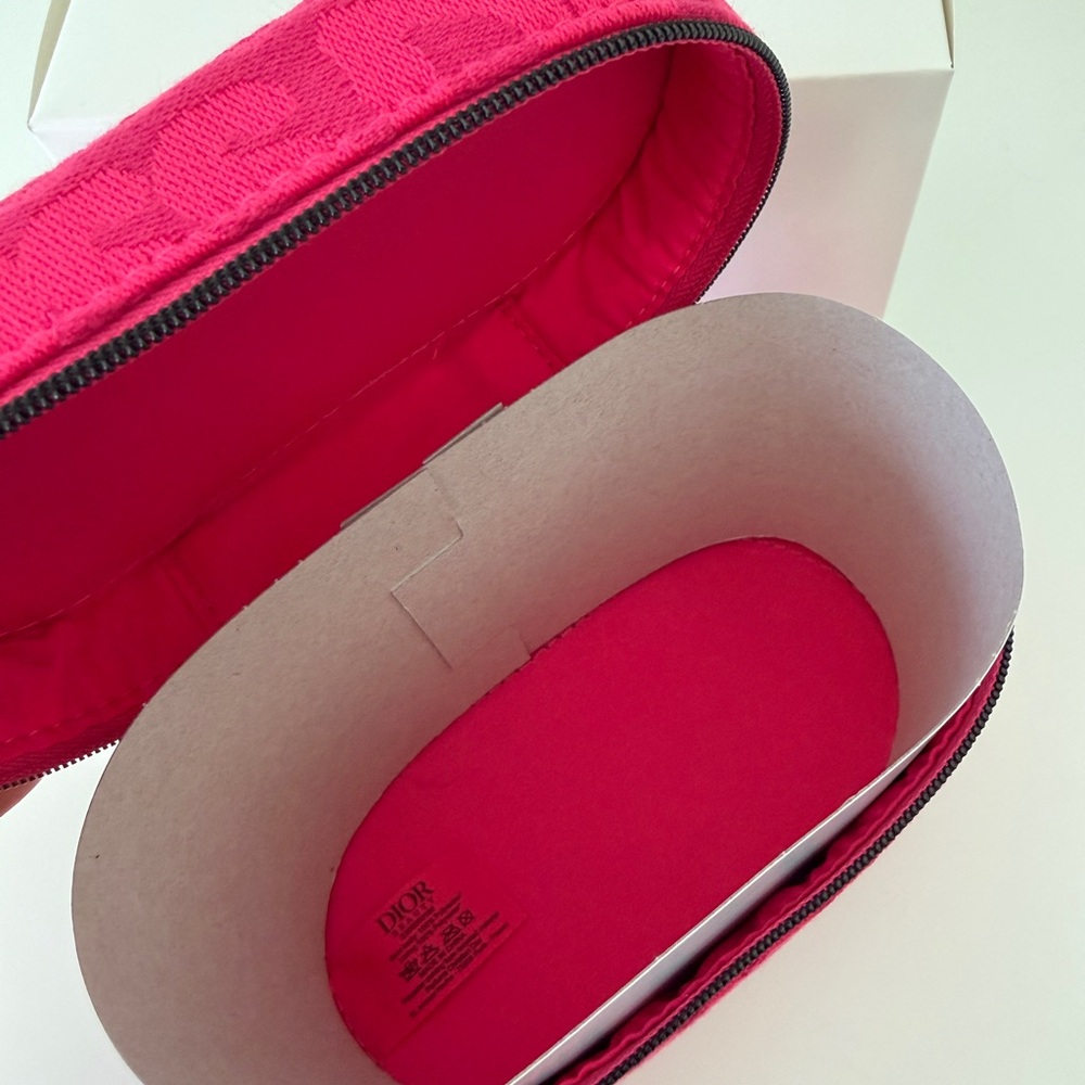 New Dior Fuchsia Travel Pouch New w Box - Picture 5 of 9